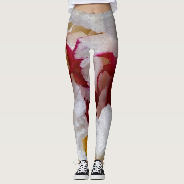 Peony petals leggings (Framsida)