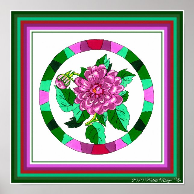 Peony Print Poster (Framsidan)