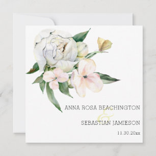 *~* Peony QR - OSA Blommigt Bouquets AR15 Bröllop Inbjudningar