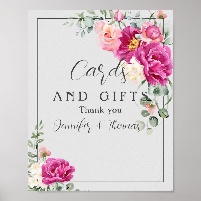 Peony & Ro Eucalyptus Cards & Gifts Poster (Framsidan)