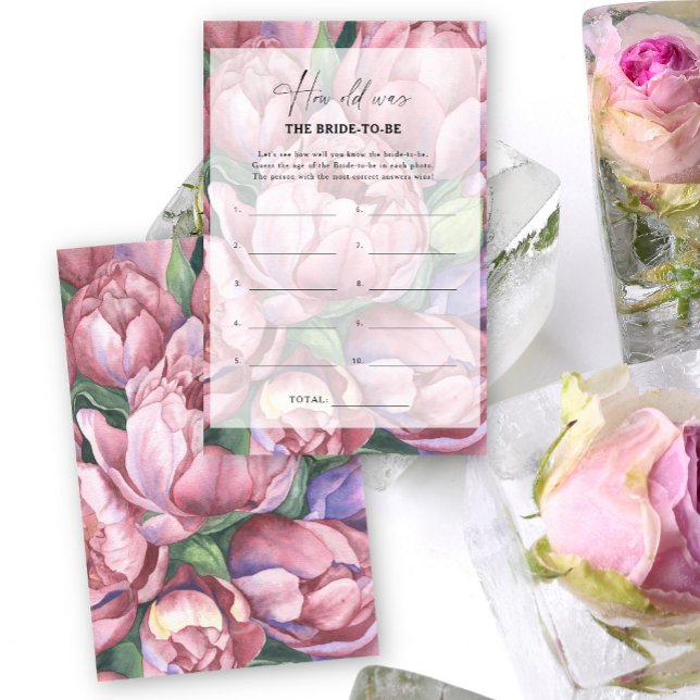 Peony ro - Hur gammal var bruden? (Skapare uppladdad)
