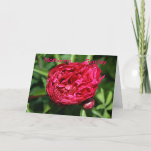 Peony Ro Mothering Söndag Card Kort