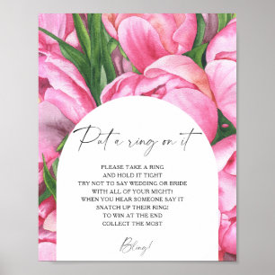 Peony ro - vår satte ring på spel poster