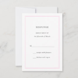Peony Rosa Borated Bröllop Response OSA