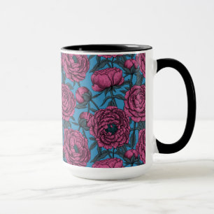 Peony-trädgård Mugg