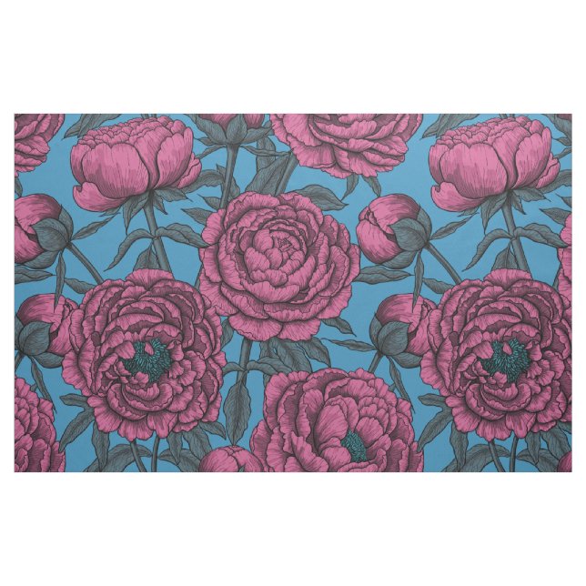 Peony-trädgård Tyg (Fat Quarter)