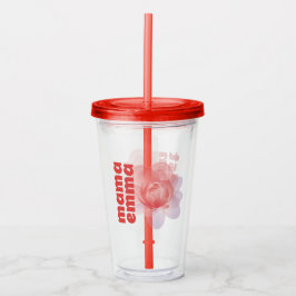 Peony Tumbler Personlig Blommigt för Mamma Take Away Mugg