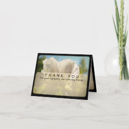 Peony Vintage Photo Sympathy Tackkort Card 4