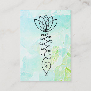 *~* Peony Yoga Reiki-massage Lotus Healer Pastel Visitkort