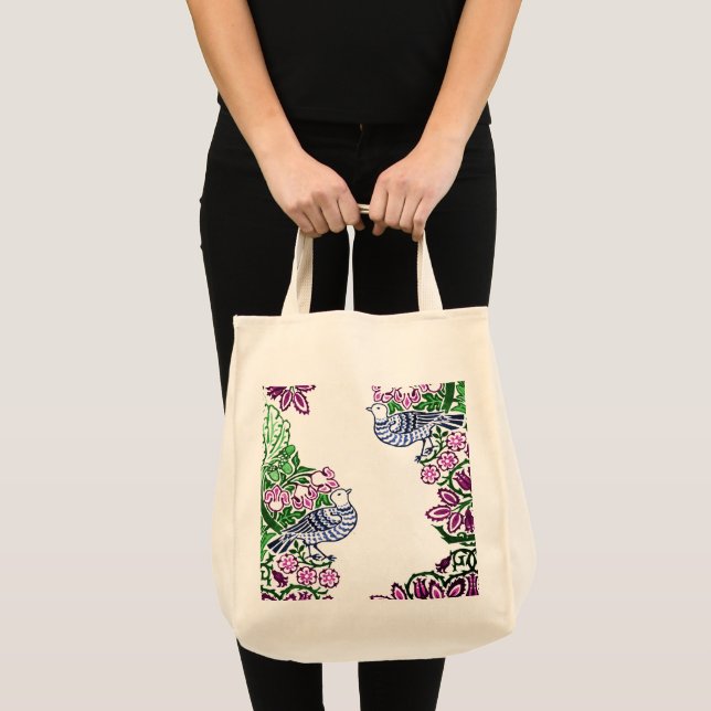 People Art Birds Flowers Acorns Tygkasse (Framsida (produkt))