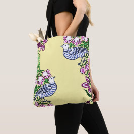 People Art Birds Flowers Acorns Tygkasse