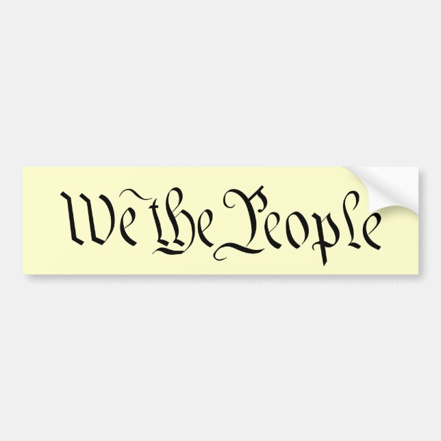 "People Bumper Sticker 2" Bildekal (Framsidan)