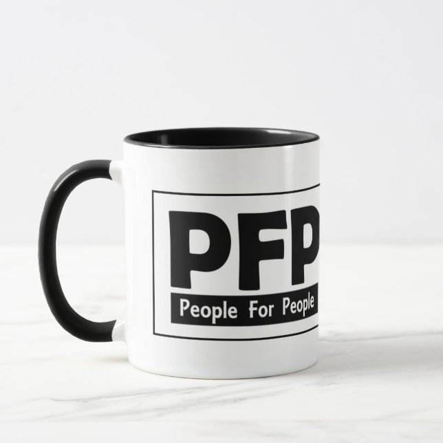 People for People Logotyp - Black Mugg (Vänster)