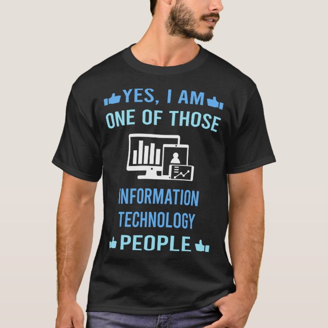 People Information Technology T Shirt (Framsida)