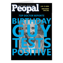 People Mag Parody Funny Birthday Card Hälsningskort
