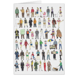 People NYC New York City Humans (artikel) Hälsningskort