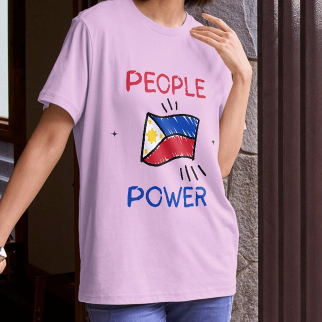 People Power Filipino Flag Impeach Marcos Tee (Skapare uppladdad)