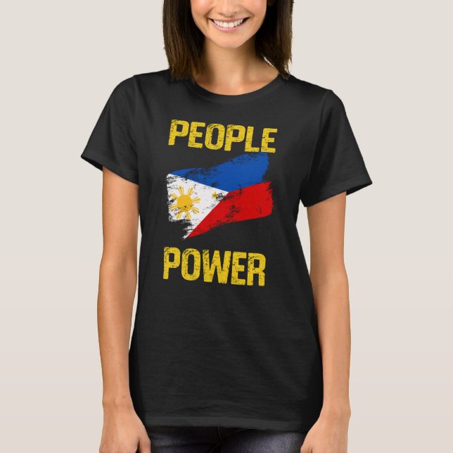 People Power Impeach Marcos Protest Tee Corruption (Framsida)
