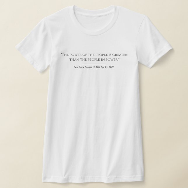 People Power Shirt T Shirt (Laydown)