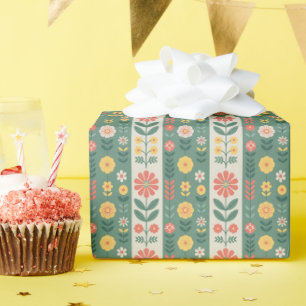 People Rand Mönster Wrapping Papper Roll Presentpapper