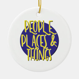 People Ställe & Sak Recovery Slogan Ornament