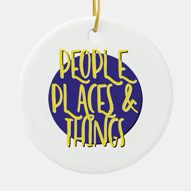 People Ställe & Sak Recovery Slogan Ornament (Framsidan)