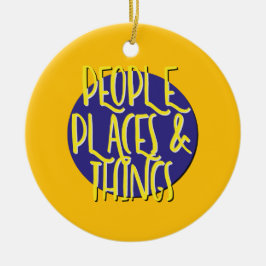 People Ställe & Sak Recovery Slogan Ornament