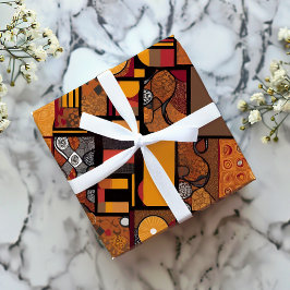 People Tribal Rustic Patchwork African American Gi Presentpapper