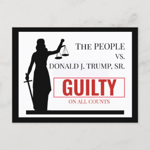People versus Trump Guilty Verdict Vykort