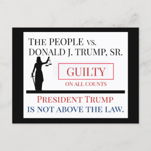 People versus Trump Guilty Verdict Vykort