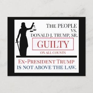 People versus Trump Guilty Verdict Vykort