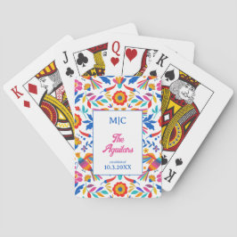 PeopleArt Blommigt Fiesta Mexico Bröllop Mönster Casinokort