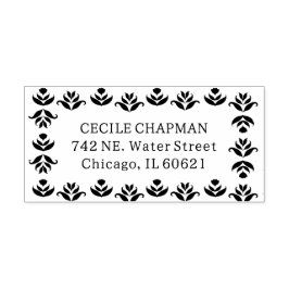 PeopleArt Blommigt Gräns Cute Mysigt Rustic Höst Självfärgande Stämpel