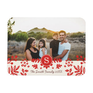 PeopleArt Helgdag Monogram Photo Magnet