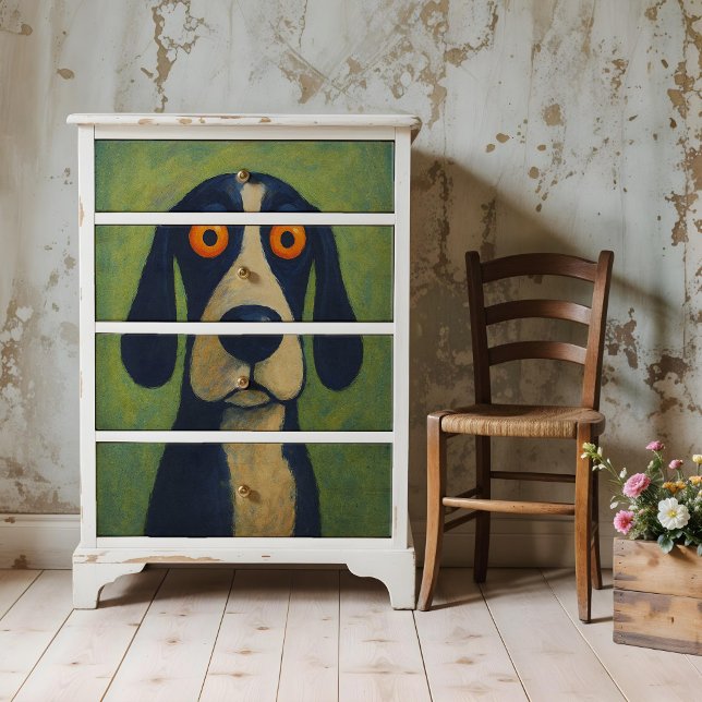 PeopleArt-Hund Poster för att bryta eller samla pa (This is a mockup, your poster may be larger/smaller on your decoupage project.)