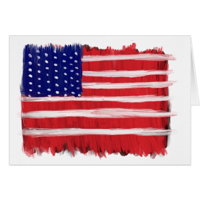 PeopleArt Paked Flagga Hälsningskort (Framsidan Horizontal)