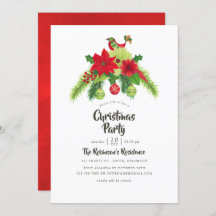 PeopleArt Watercolor Blommigt jul Party