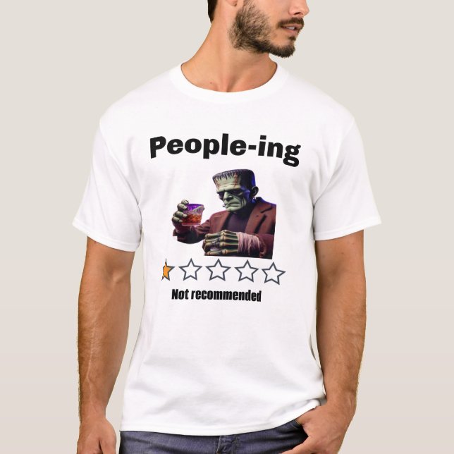 Peopleing Frankenstein T Shirt (Framsida)