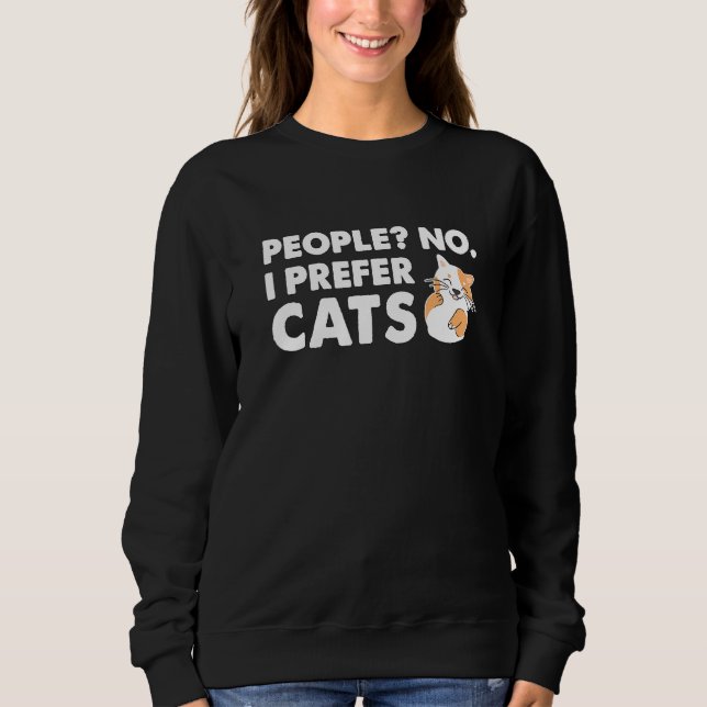 Peopleno I Prefercat - Catsquotes T Shirt (Framsida)