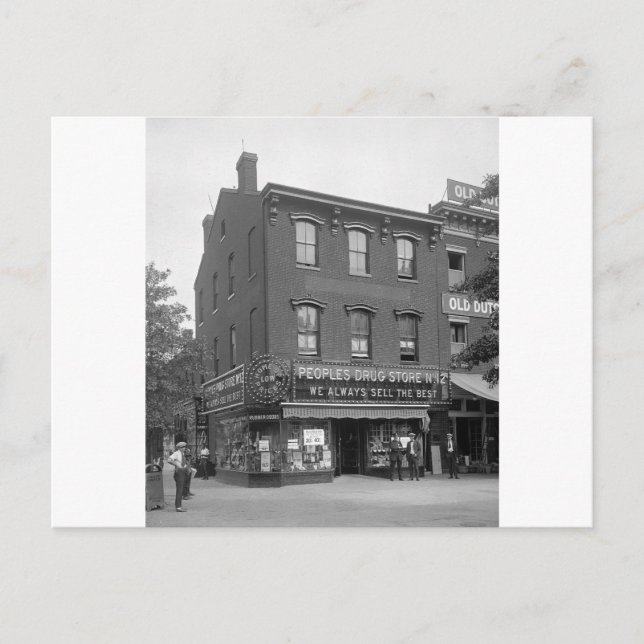 Peoples Drug Store, 1921 Vykort (Framsida)