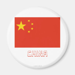 People's Republic of China flagga med namn Magnet