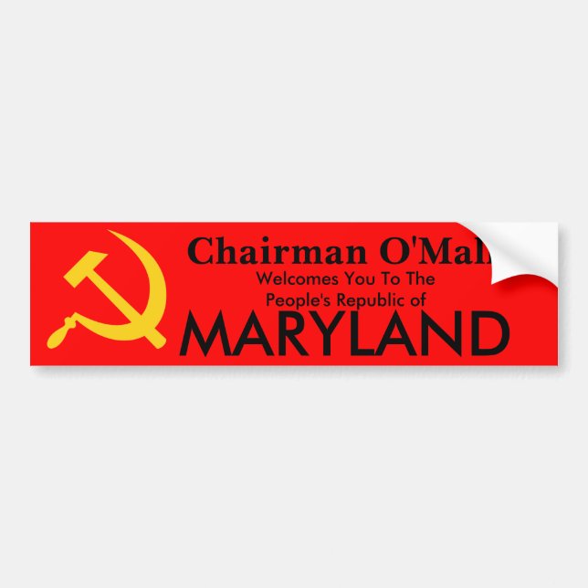 Peopls republik av Maryland Bildekal (Framsidan)