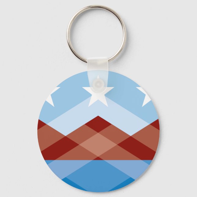 Peoria (Arizona) City flagga Keychain Nyckelring (Framsida)
