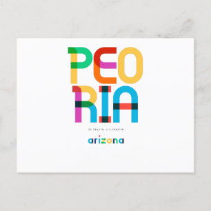 Peoria Arizona Mid Century, Pop Art. Vykort