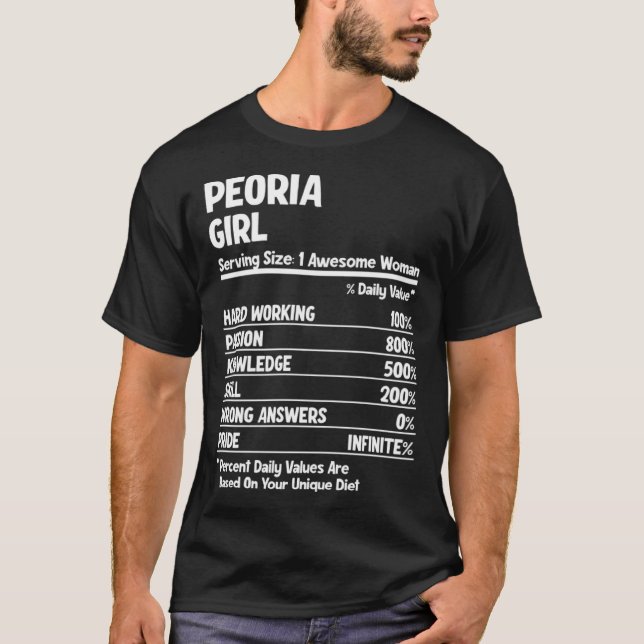 Peoria Girl T Shirt (Framsida)