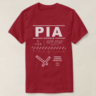 Peoria International Airport PIA T Shirt