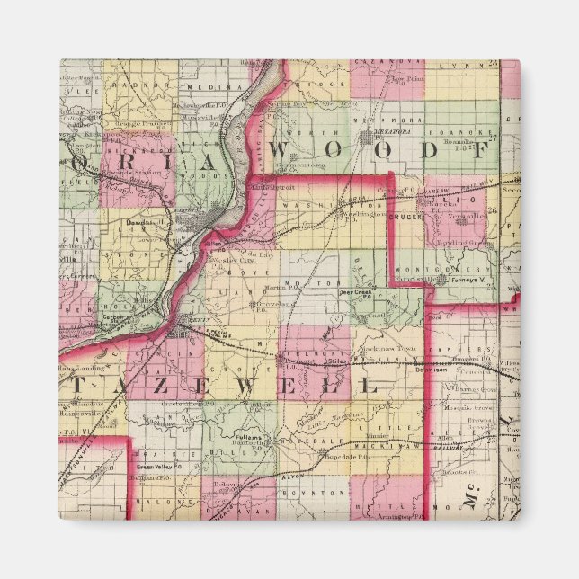 Peoria, Woodford, Tazewell County Magnet (Framsidan)