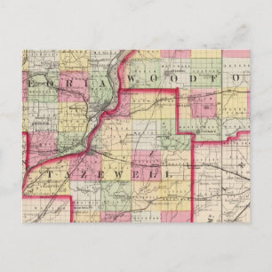 Peoria, Woodford, Tazewell County Vykort