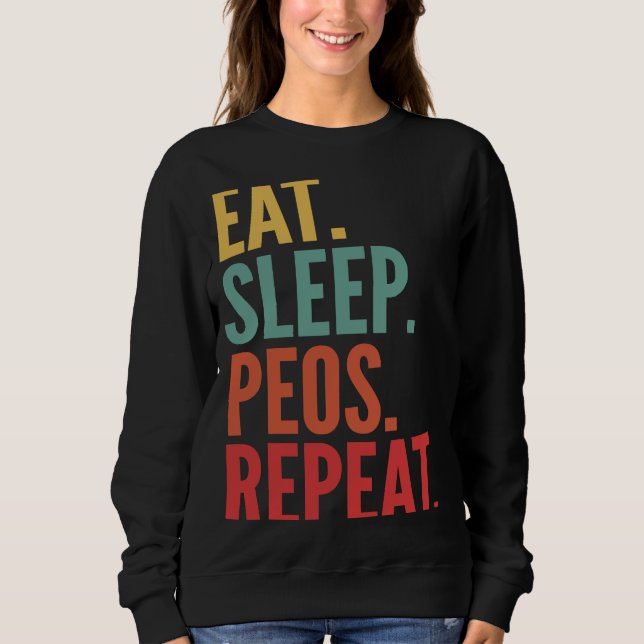 Peos Crypto Eat Ssparo Peos Upprepa T Shirt (Framsida)
