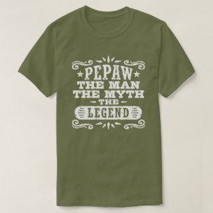 Pepaw människan, myten, förklaringen t-shirt